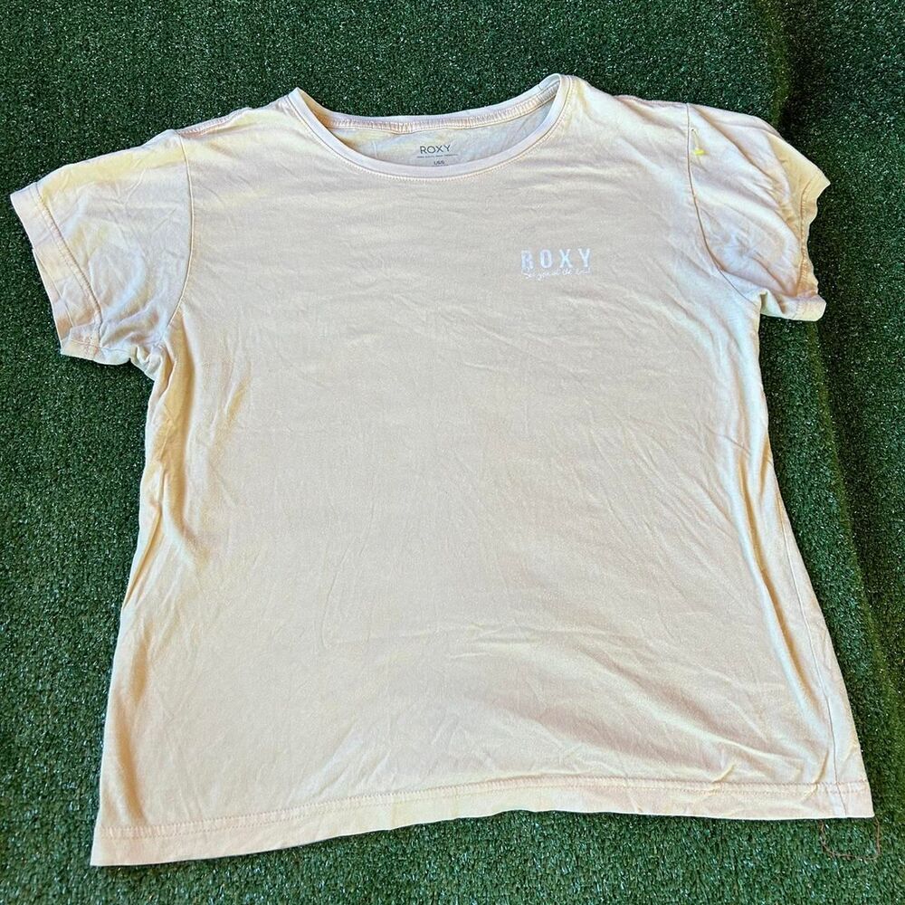 Roxy Women's Yellow and Pink T-shirt